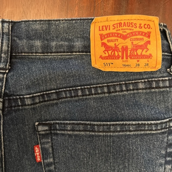 Levi 511 Slim boys stretch jeans size 16 regular - Picture 5 of 6